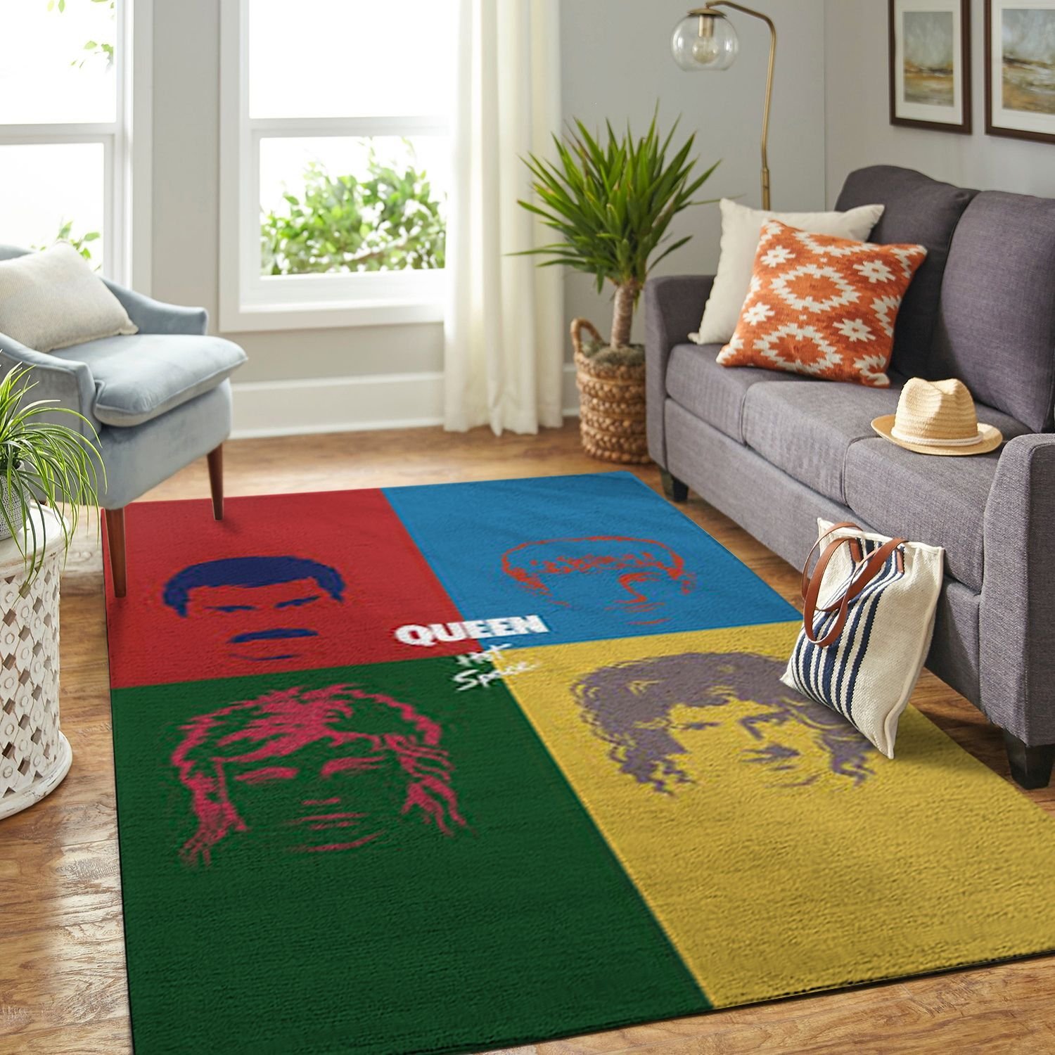 Amazon Queen Band Legend Living Room Area Rug 3 Amazon Queen Band Legend Living Room Area Rug