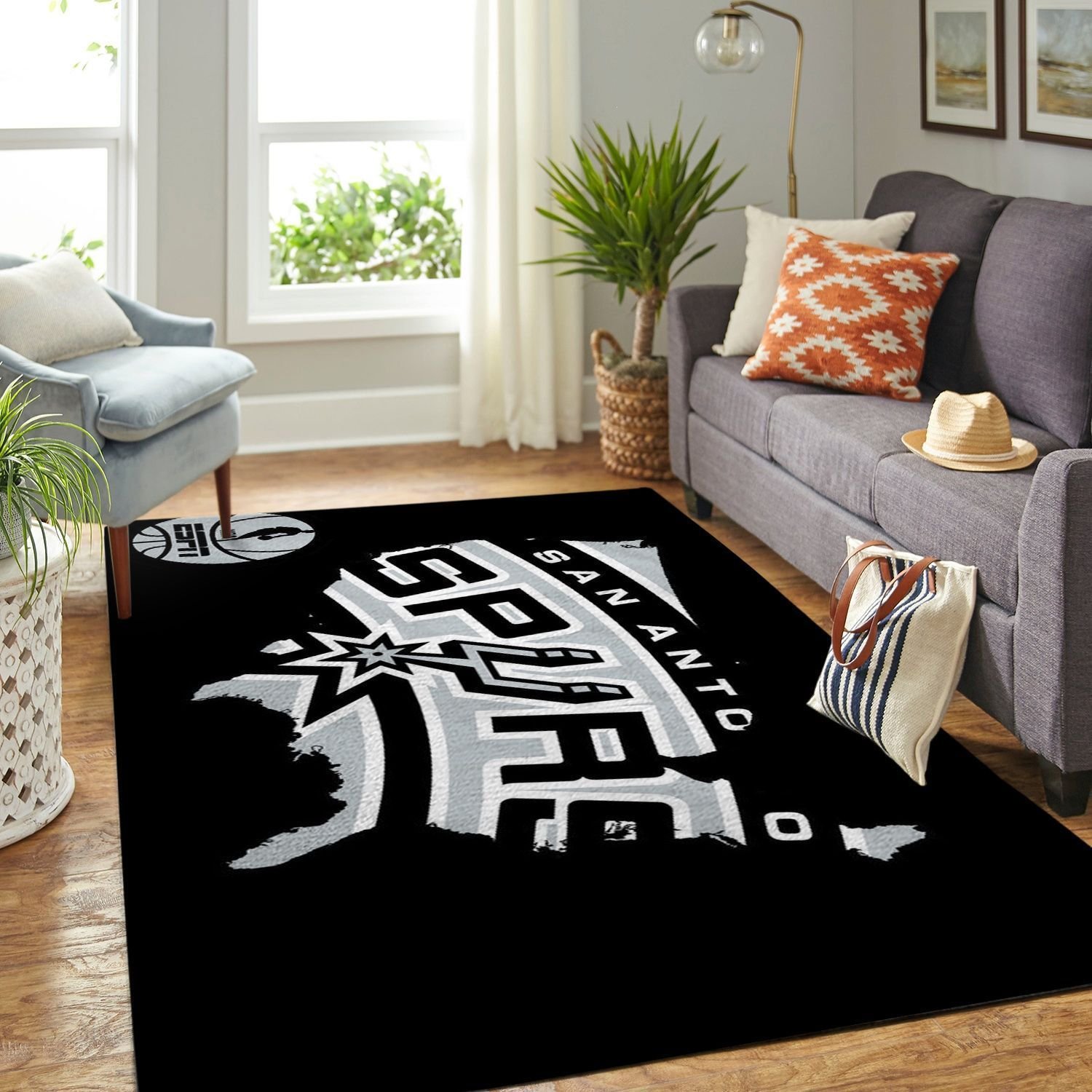 Amazon San Antonio Spurs Living Room Area Rug