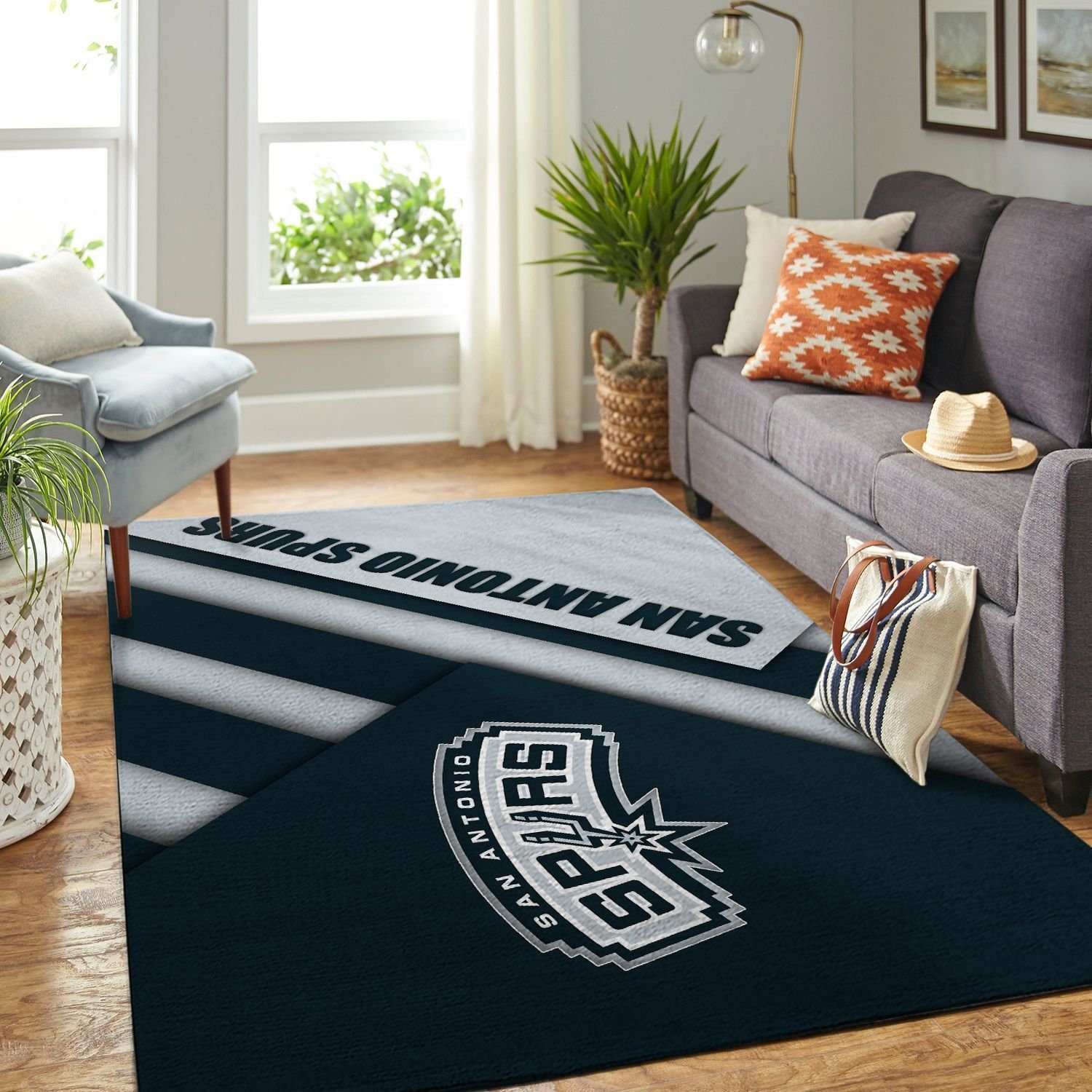 Amazon San Antonio Spurs Living Room Area Rug