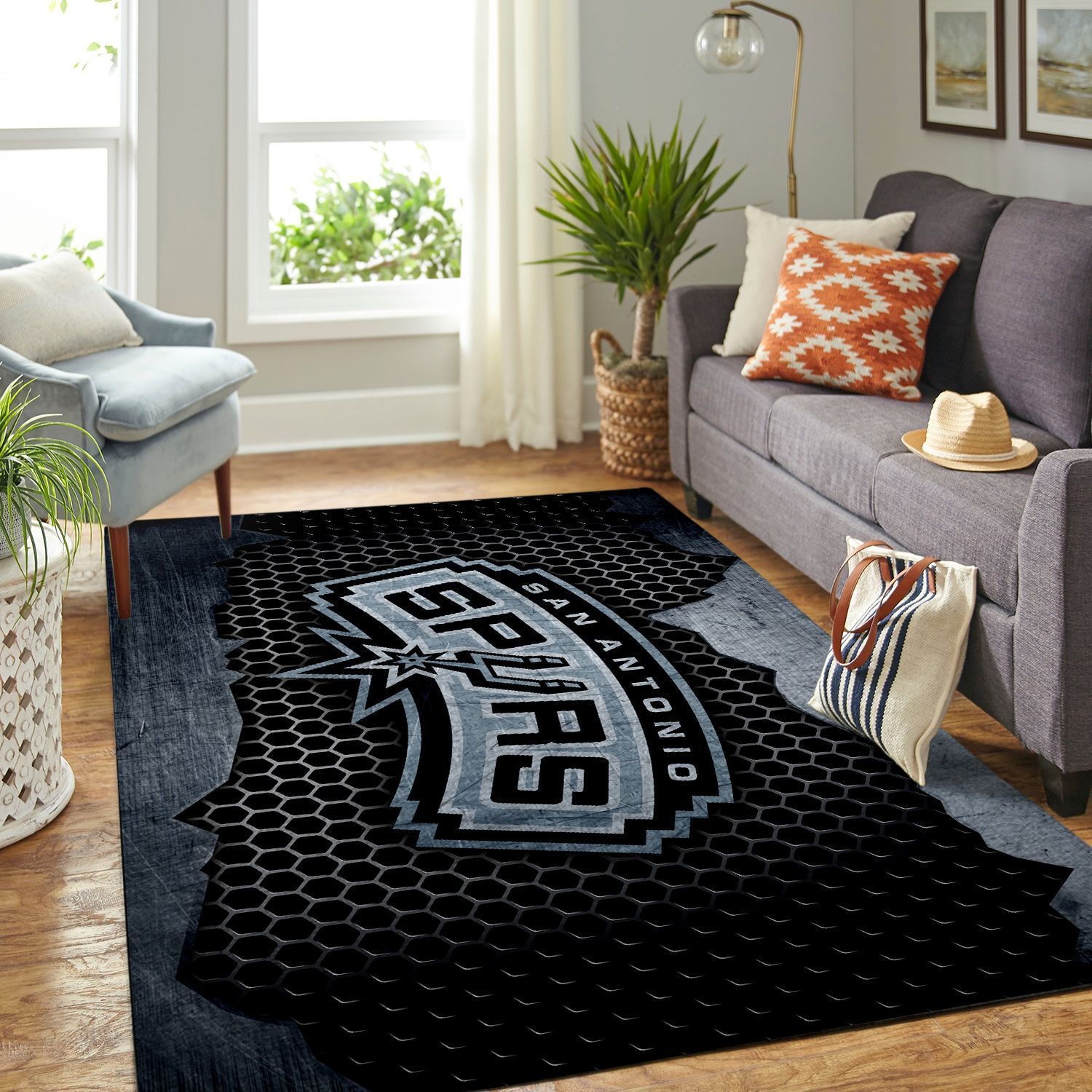 Amazon San Antonio Spurs Living Room Area Rug