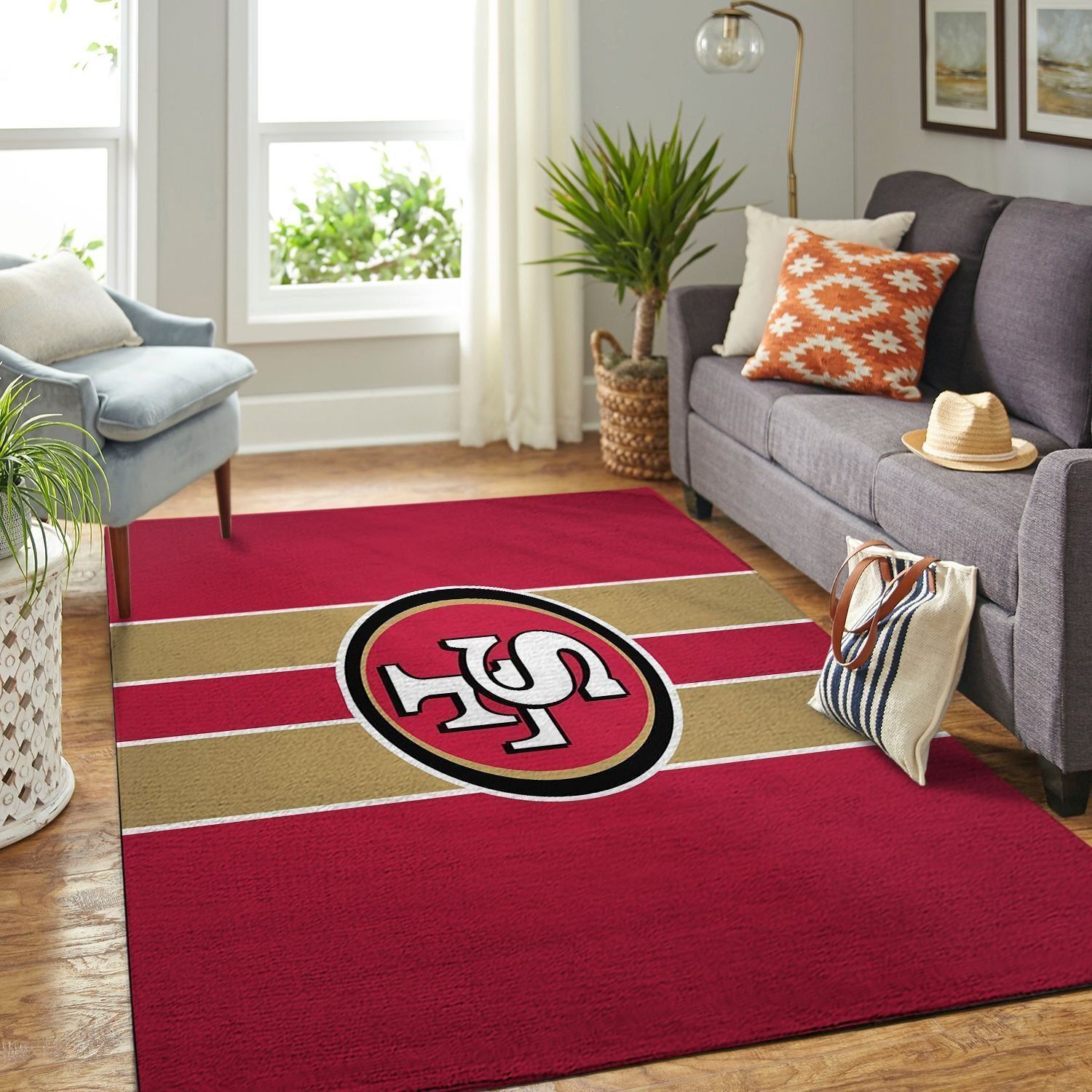 Amazon San Francisco 49ers Living Room Area Rug