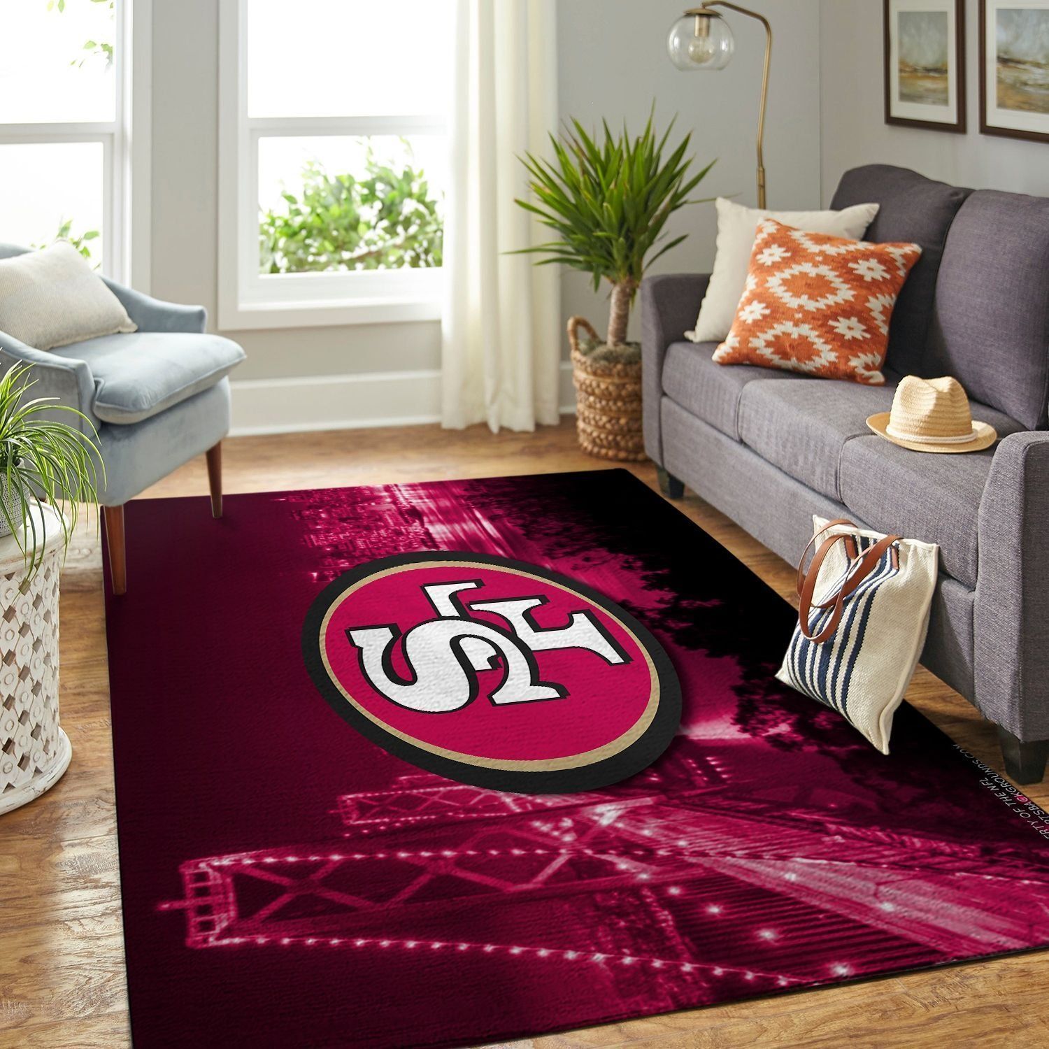 Amazon San Francisco 49ers Living Room Area Rug