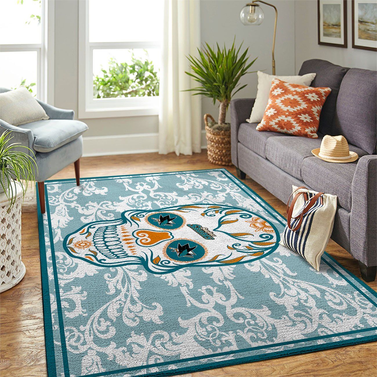 Amazon San Jose Sharks Living Room Area Rug 1 Amazon San Jose Sharks Living Room Area Rug