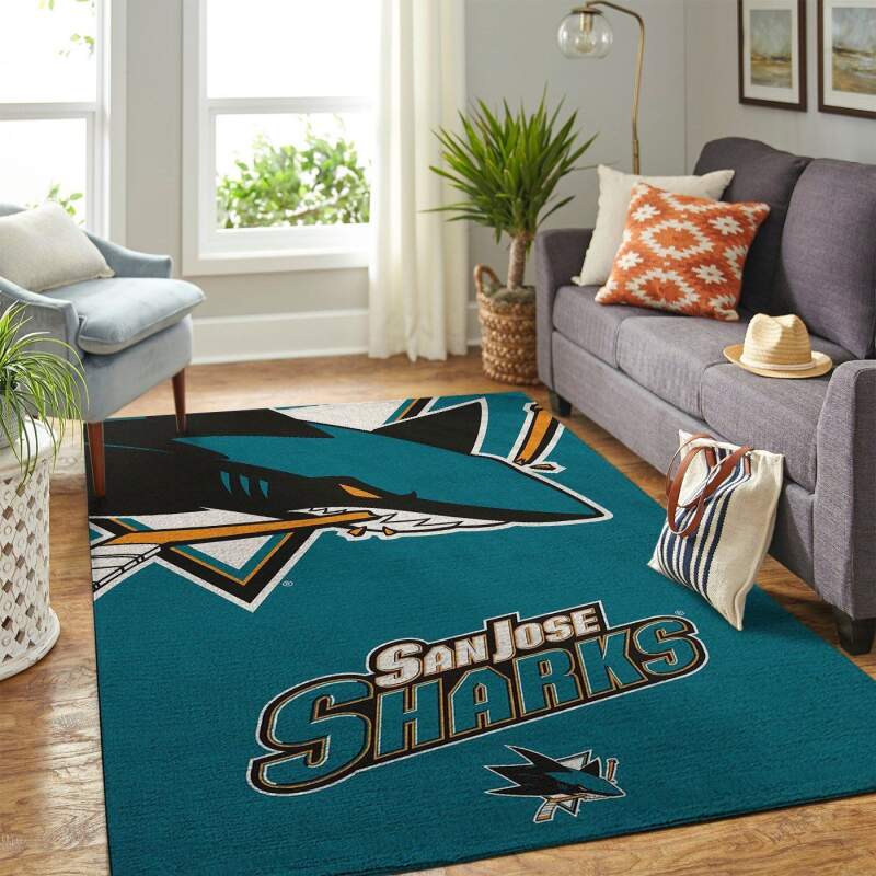 Amazon San Jose Sharks Living Room Area Rug