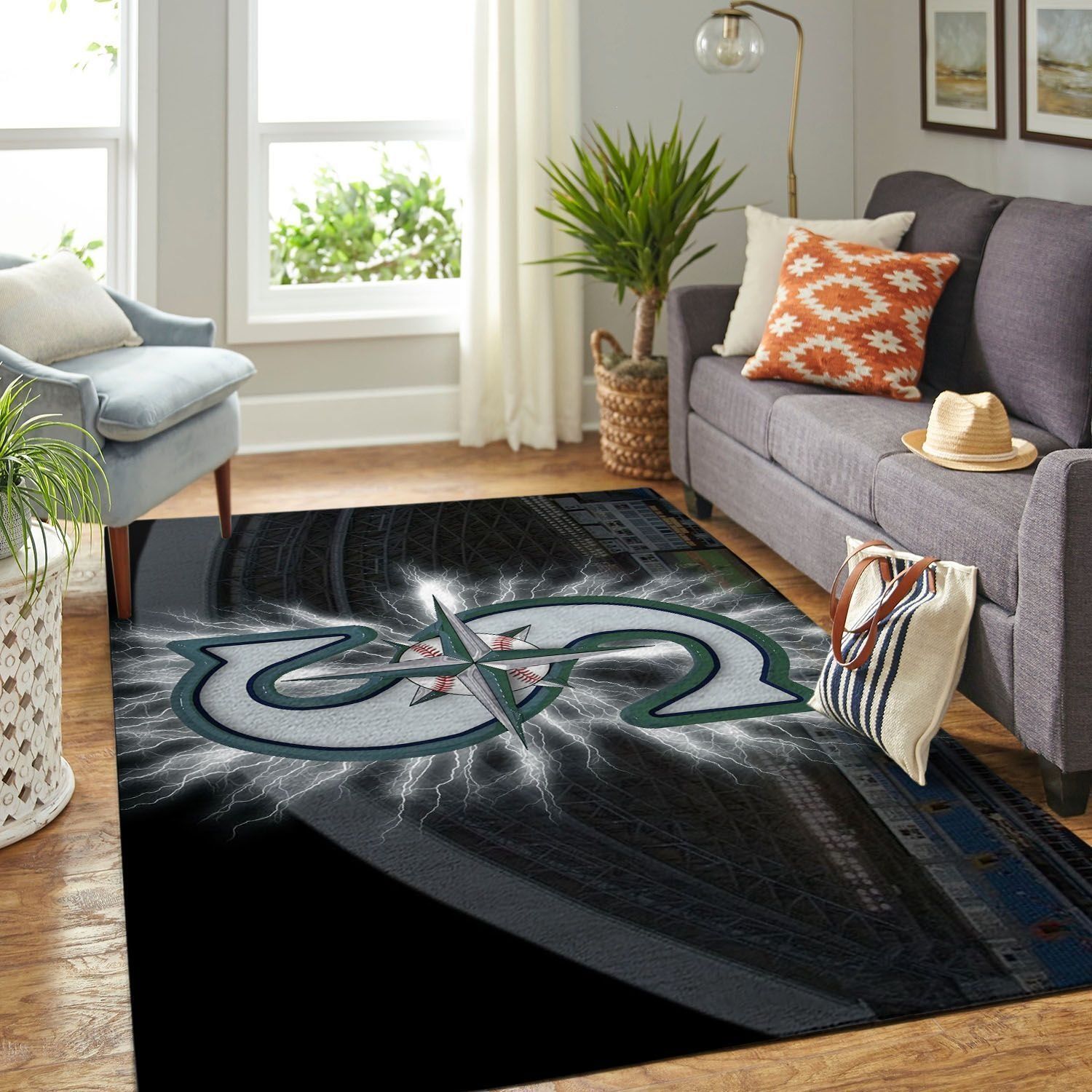 Amazon Seattle Mariners Living Room Area Rug