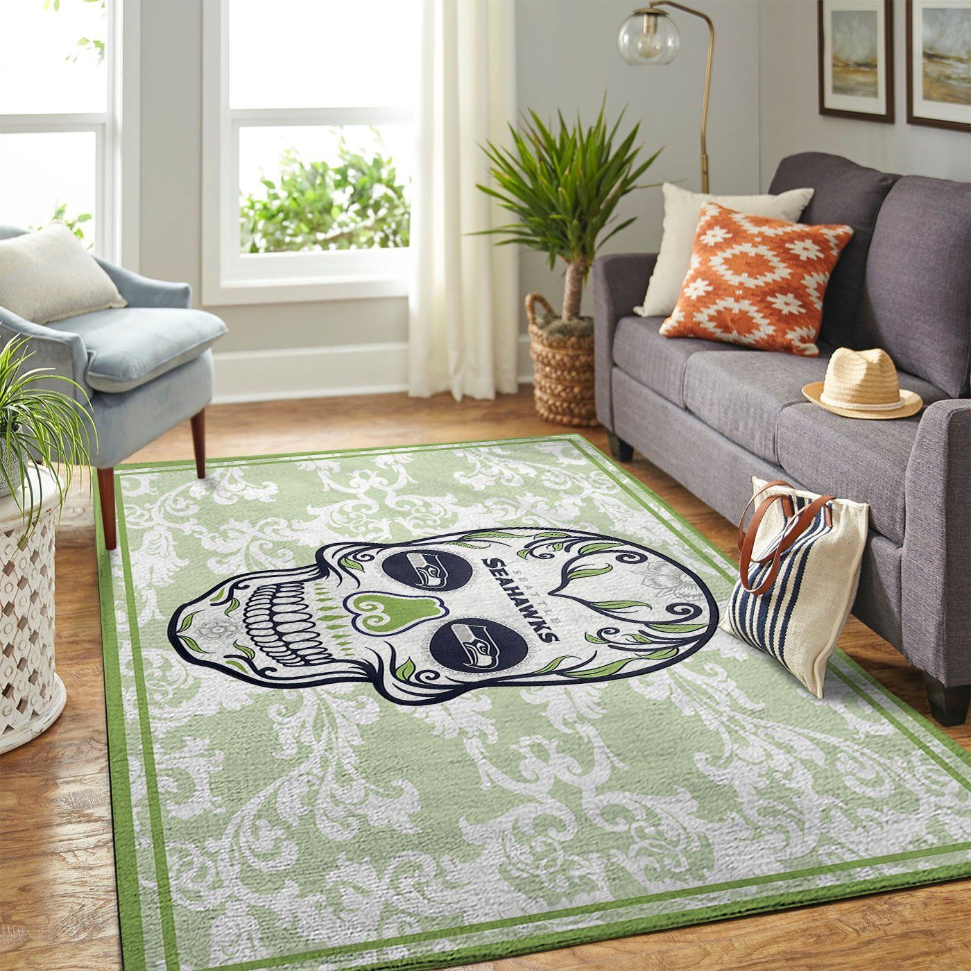 Amazon Seattle Seahawks Living Room Area Rug
