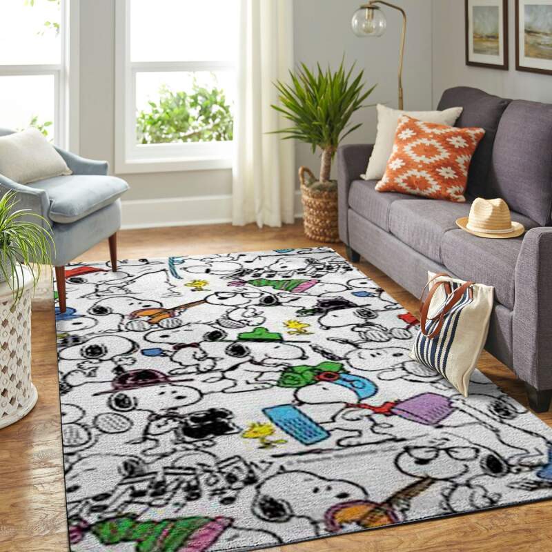 Amazon Snoopy And Peanuts Comic Living Room Area Rug