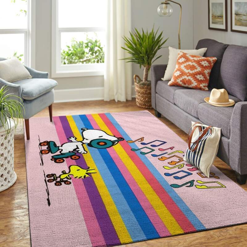 Amazon Snoopy Dog And Peanuts Comic Living Room Area Rug