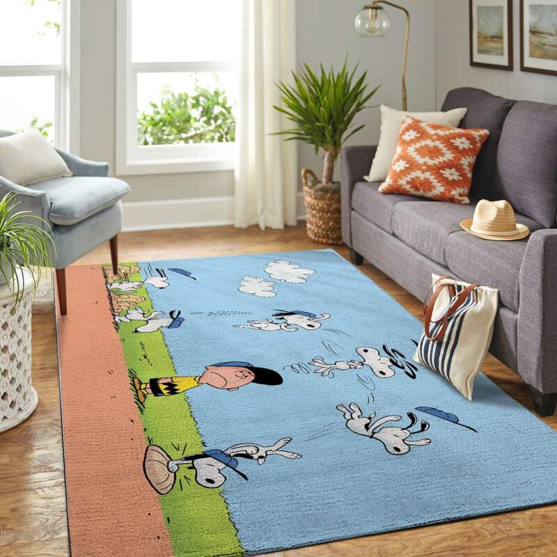 Amazon Snoopy Dog And Peanuts Comic Living Room Area Rug
