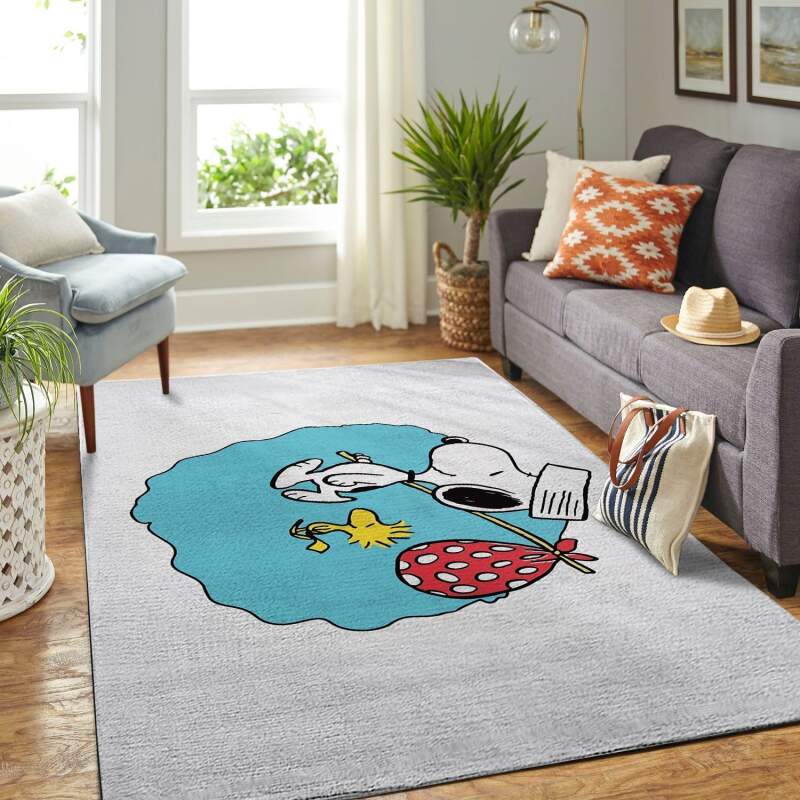 Amazon Snoopy Dog And Peanuts Comic Living Room Area Rug