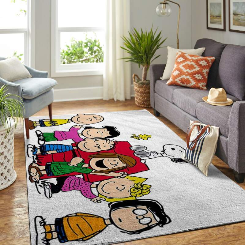 Amazon Snoopy Dog And Peanuts Comic Living Room Area Rug