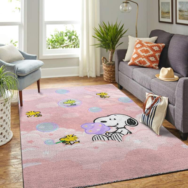 Amazon Snoopy Dog And Peanuts Comic Living Room Area Rug