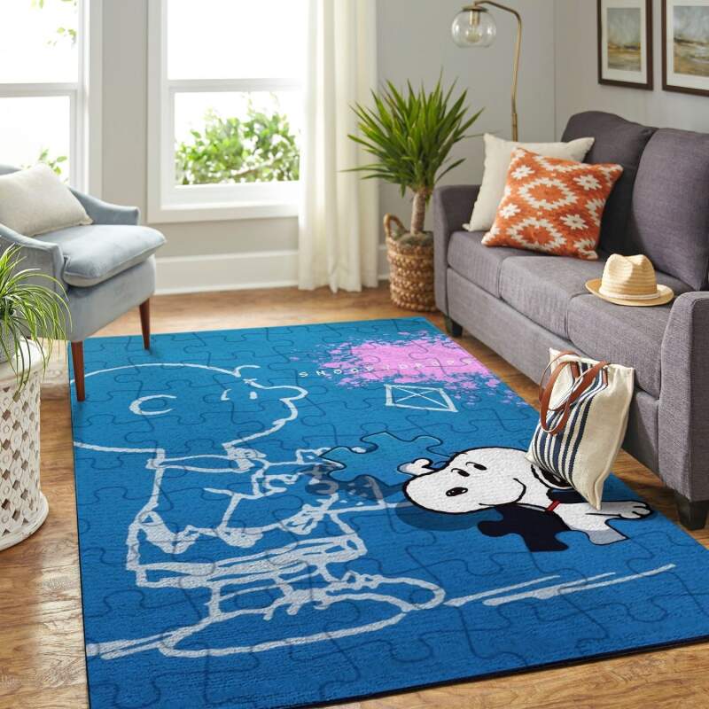 Amazon Snoopy Dog And Peanuts Comic Living Room Area Rug