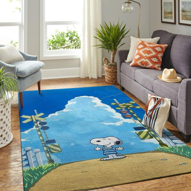 Amazon Snoopy Dog And Peanuts Comic Living Room Area Rug