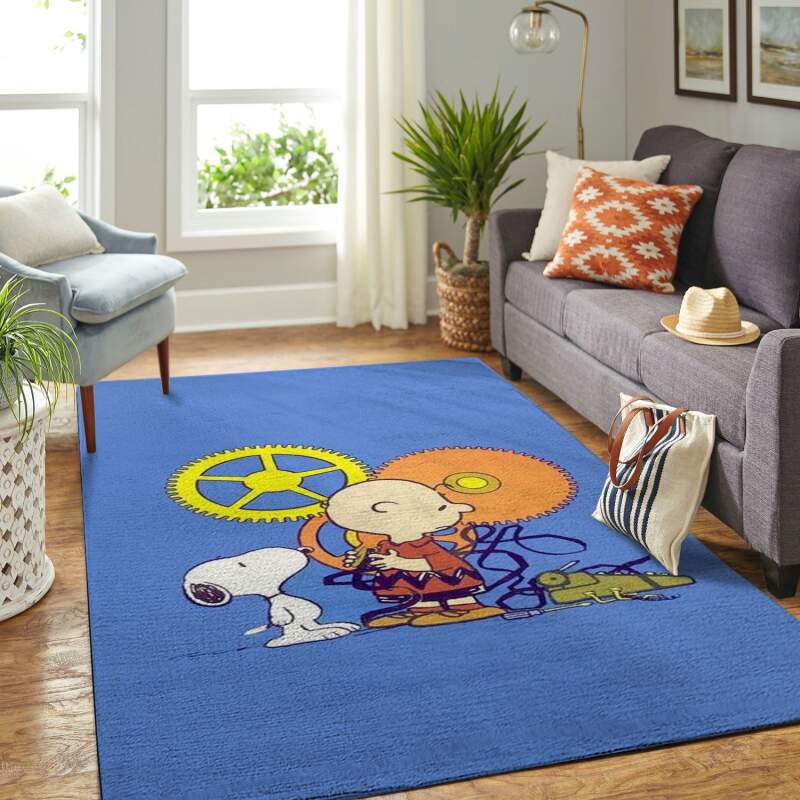 Amazon Snoopy Dog And Peanuts Comic Living Room Area Rug