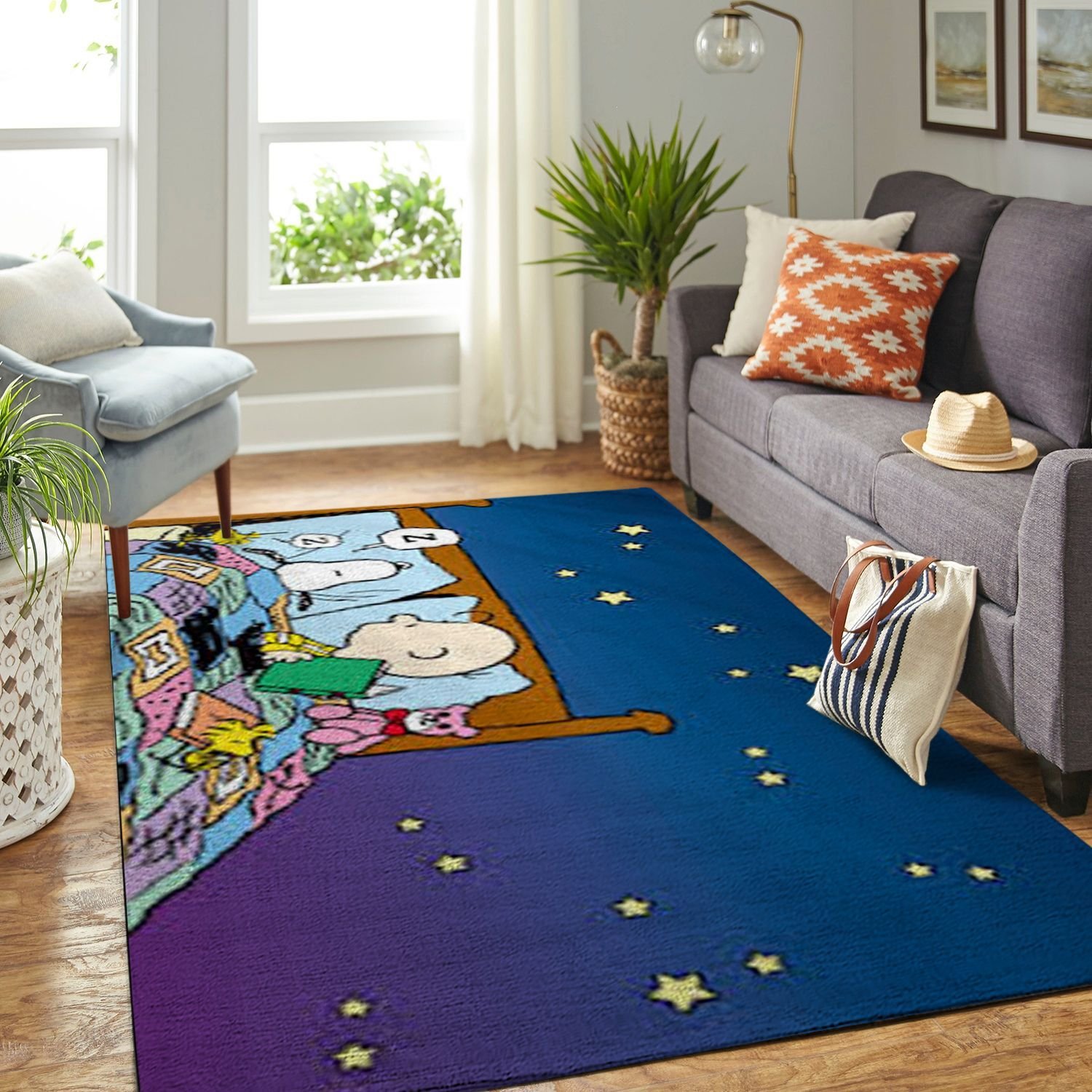 Amazon Snoopy Dog And Peanuts Comic Living Room Area Rug