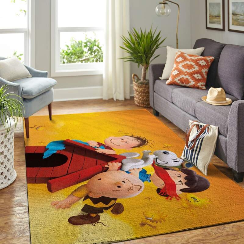Amazon Snoopy Dog And Peanuts Comic Living Room Area Rug