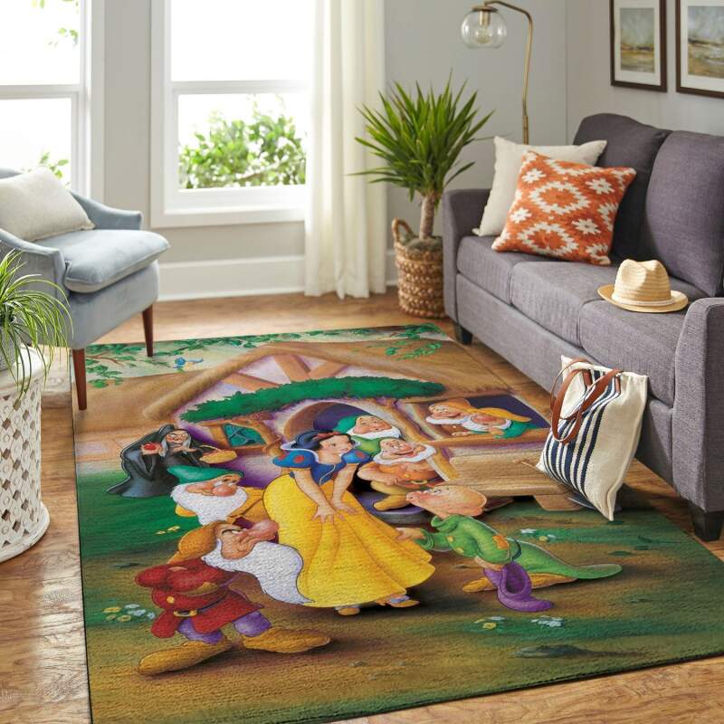 Amazon Snow White Princess And Seven Dwarfs Living Room Area Rug