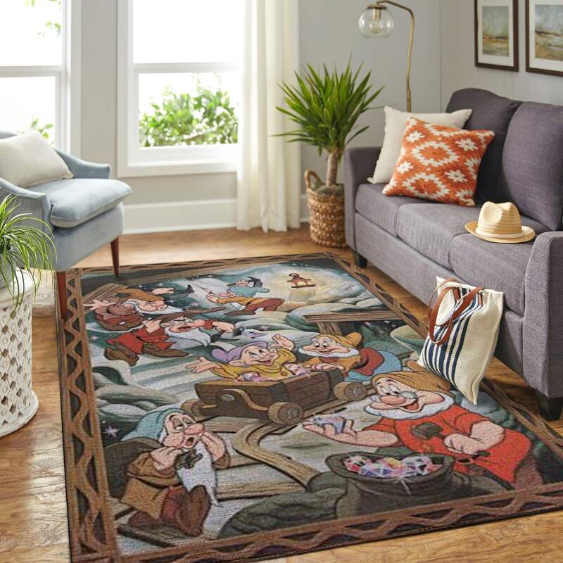 Amazon Snow White Princess And Seven Dwarfs Living Room Area Rug