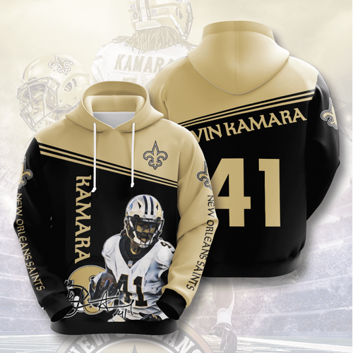 Amazon Sports Team Alvin Kamara New Orleans Saints Hoodie 3D 5 Amazon Sports Team Alvin Kamara New Orleans Saints Hoodie 3D