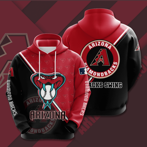 Amazon Sports Team Arizona Diamondbacks Ncaa Basetball Hoodie 3D
