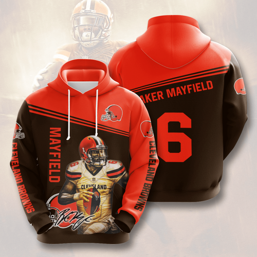 Amazon Sports Team Baker Mayfield Cleveland Browns Hoodie 3D