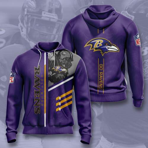 Amazon Sports Team Baltimore Ravens Hoodie 3D