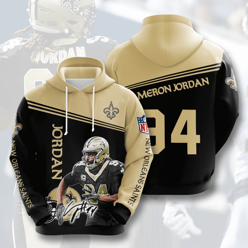Amazon Sports Team Cameron Jordan New Orleans Saints Hoodie 3D 5 Amazon Sports Team Cameron Jordan New Orleans Saints Hoodie 3D
