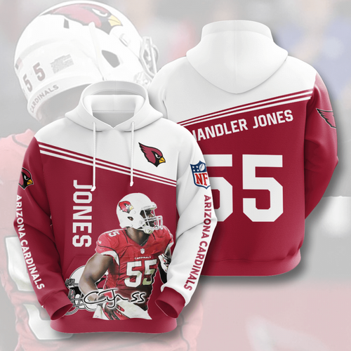 Amazon Sports Team Chandler Jones Arizona Cardinals Hoodie 3D 4 Amazon Sports Team Chandler Jones Arizona Cardinals Hoodie 3D