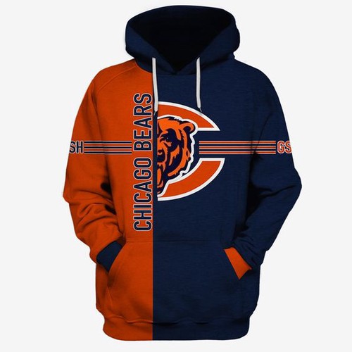 Amazon Sports Team Chicago Bears Hoodie 3D