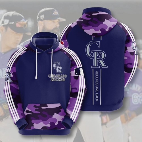 Amazon Sports Team Colorado Rockies Hoodie 3D