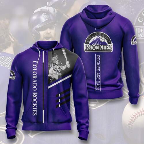 Amazon Sports Team Colorado Rockies Hoodie 3D