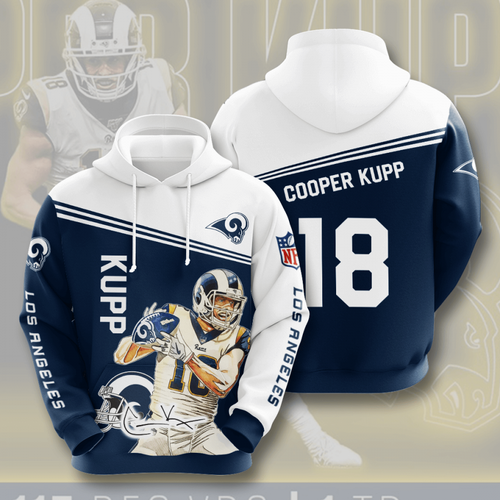 Amazon Sports Team Cooper Kupp Los Angeles Rams Hoodie 3D 3 Amazon Sports Team Cooper Kupp Los Angeles Rams Hoodie 3D