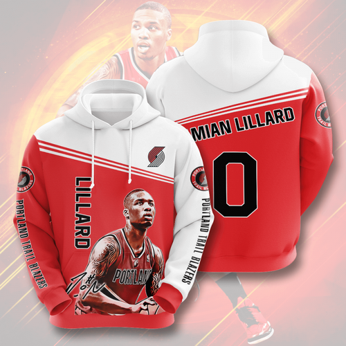 Amazon Sports Team Damian Lillard Portland Trail Blazers Hoodie 3D 10 Amazon Sports Team Damian Lillard Portland Trail Blazers Hoodie 3D