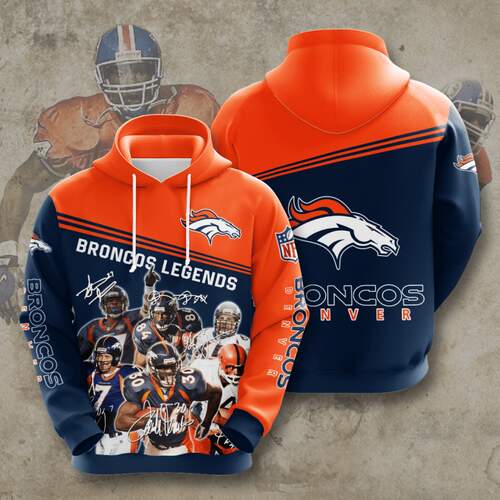 Amazon Sports Team Denver Broncos Hoodie 3D 1 Amazon Sports Team Denver Broncos Hoodie 3D
