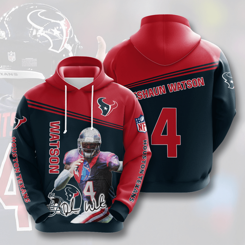 Amazon Sports Team Deshaun Watson Houston Texans Hoodie 3D 6 Amazon Sports Team Deshaun Watson Houston Texans Hoodie 3D