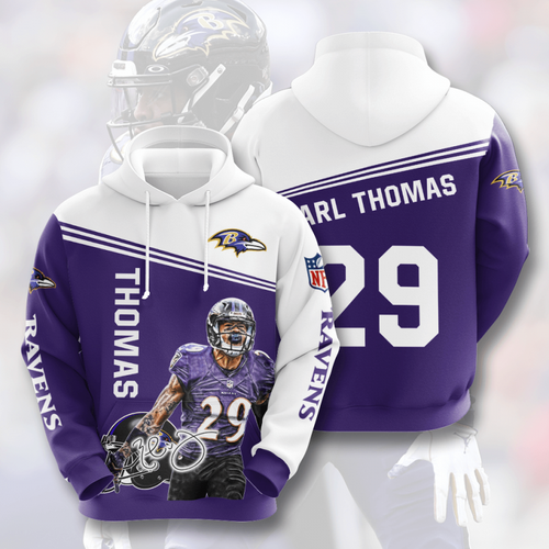 Amazon Sports Team Earl Thomas Baltimore Ravens Hoodie 3D 3 Amazon Sports Team Earl Thomas Baltimore Ravens Hoodie 3D