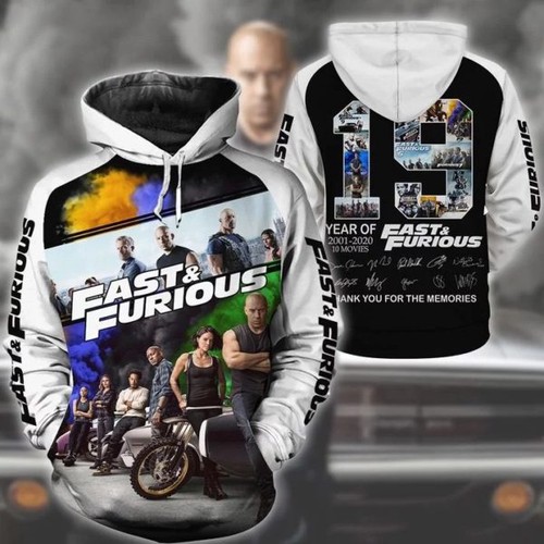 Amazon Sports Team Fast Furious Hoodie 3D