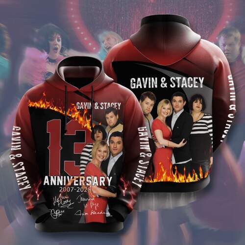 Amazon Sports Team Gavin & Stacey Movie Character Anniversary Hoodie 3D