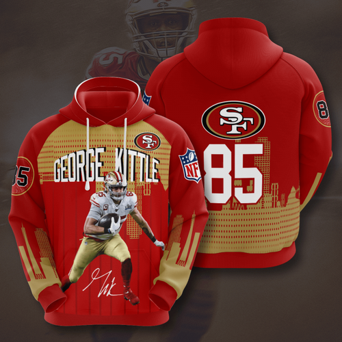 Amazon Sports Team George Kittle San Francisco Hoodie 3D