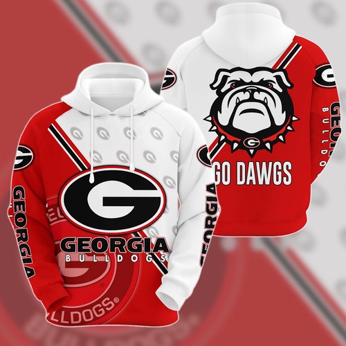 Amazon Sports Team Georgia Bulldogs Ncaa Go Dawgs Hoodie 3D