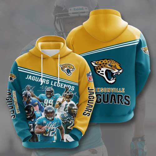 Amazon Sports Team Jacksonville Jaguars Hoodie 3D