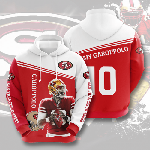 Amazon Sports Team Jimmy Garoppolo San Francisco Hoodie 3D 7 Amazon Sports Team Jimmy Garoppolo San Francisco Hoodie 3D