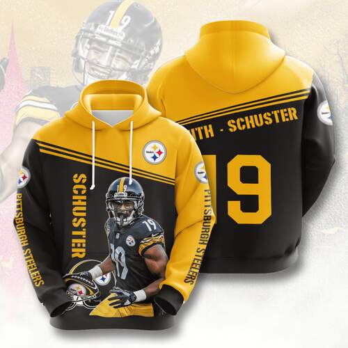 Amazon Sports Team Juju Smith Pittsburgh Steelers Hoodie 3D 4 Amazon Sports Team Juju Smith Pittsburgh Steelers Hoodie 3D