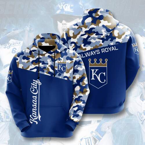 Amazon Sports Team Kansas City Royals Camo Hoodie 3D 1 Amazon Sports Team Kansas City Royals Camo Hoodie 3D