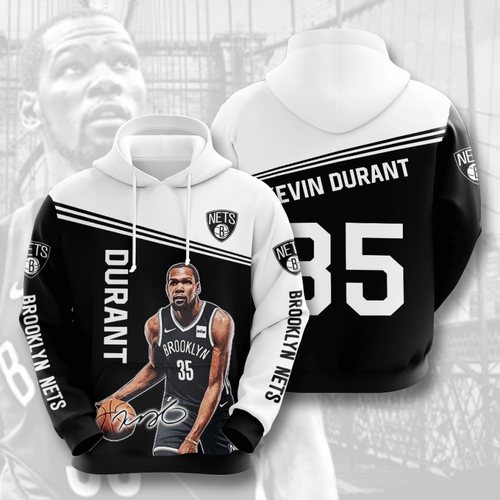 Amazon Sports Team Kevin Durant Brooklyn Nets Hoodie 3D 2 Amazon Sports Team Kevin Durant Brooklyn Nets Hoodie 3D