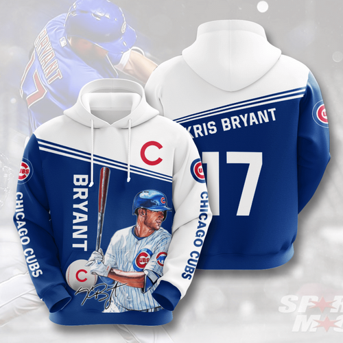 Amazon Sports Team Kris Bryant Chicago Cubs Hoodie 3D 10 Amazon Sports Team Kris Bryant Chicago Cubs Hoodie 3D