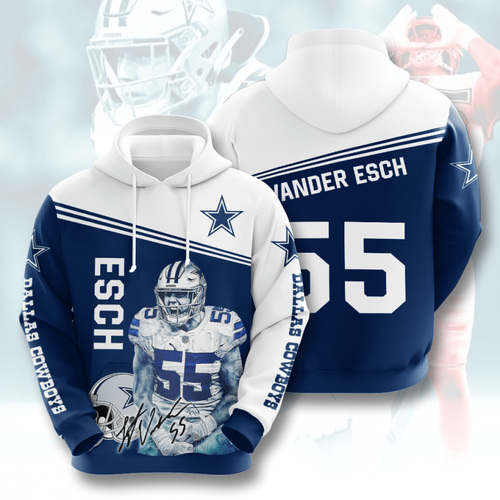 Amazon Sports Team Leighton Vander Esch Dallas Cowboys Hoodie 3D 1 Amazon Sports Team Leighton Vander Esch Dallas Cowboys Hoodie 3D