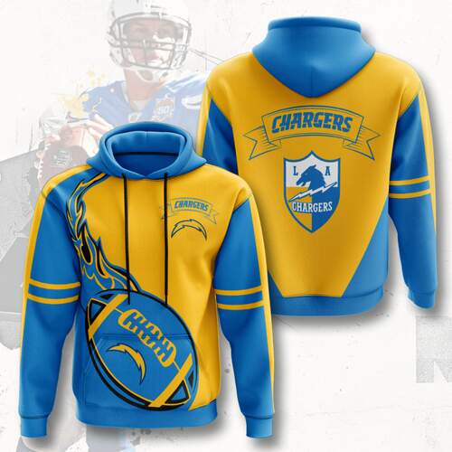 Amazon Sports Team Los Angeles Chargers Hoodie 3D 8 Amazon Sports Team Los Angeles Chargers Hoodie 3D