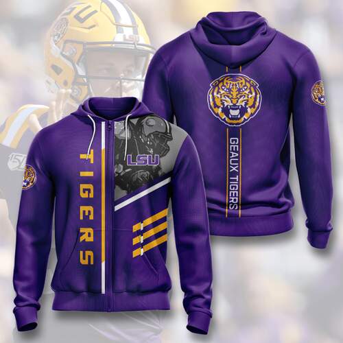 Amazon Sports Team Lsu Tigers Hoodie 3D 5 Amazon Sports Team Lsu Tigers Hoodie 3D